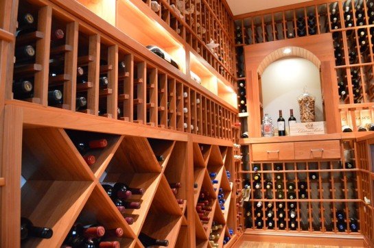 Wine Room Lighting by Custom Wine Cellars San Diego