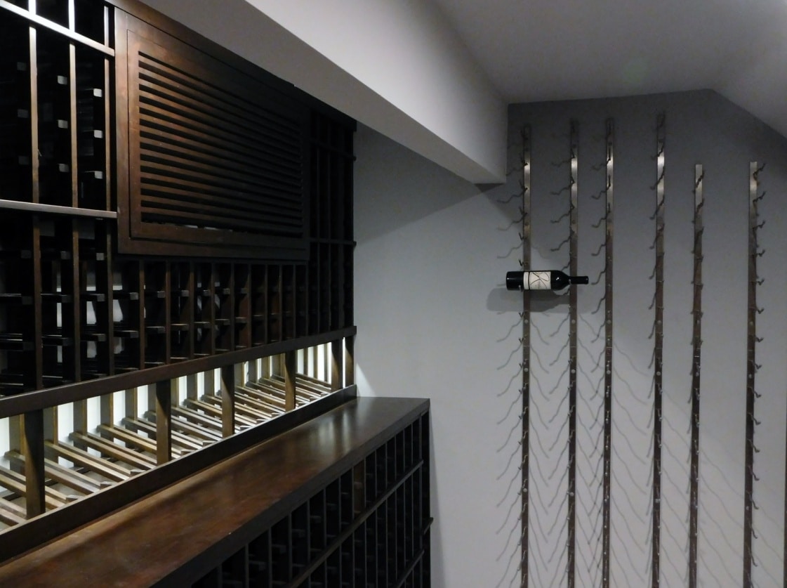 Wood and Metal Custom Wine Racks