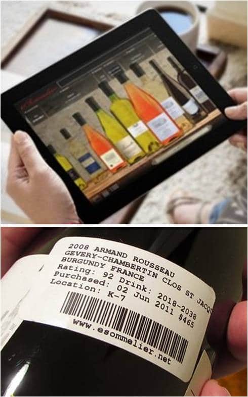 Removing or Adding a Bottle of Wine from Your Cellar is Very Easy with the eSommelier Wine Management Software