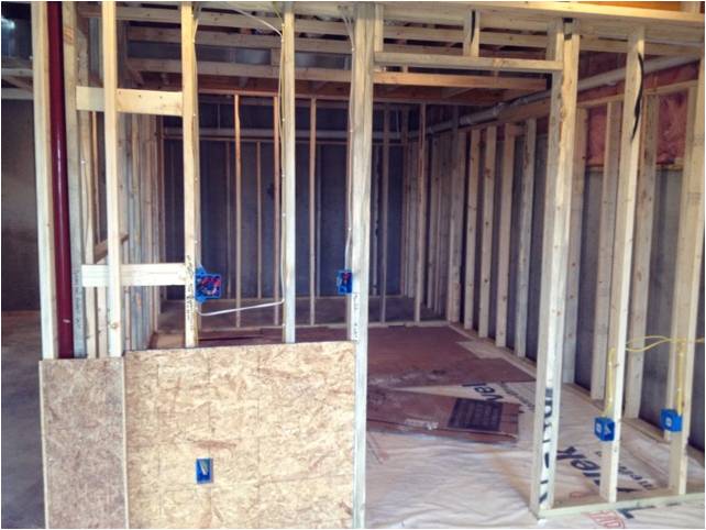 Framing the Home Wine Cellar in San Diego Home