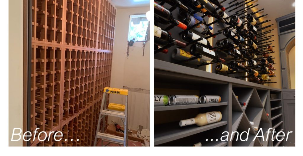 These before and after shots show the dramatic difference that our team can make in your wine cellar ccoling. Give us a call and let's talk about what we can do for you!