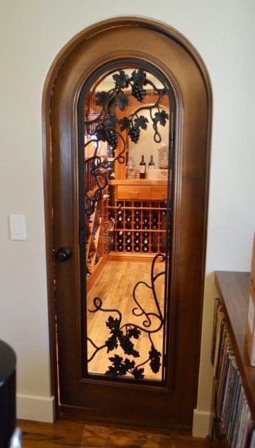 Elegant Custom Wine Cellar Door
