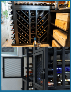 Customized metal wine racks