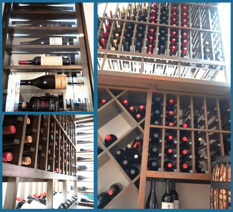 Wooden Wine Racks for Wine Cellar under Stairs