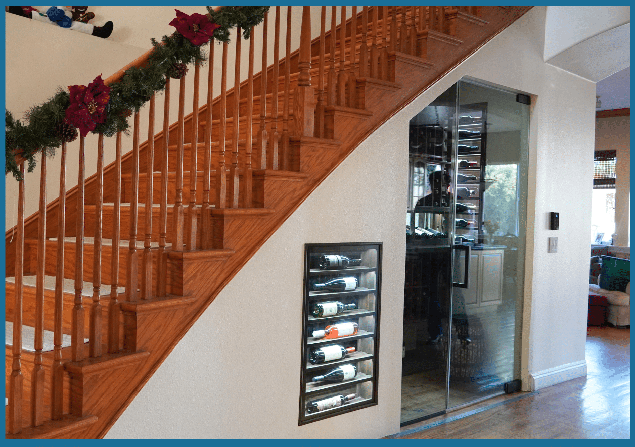 Wine Cellar Under Stairs Project