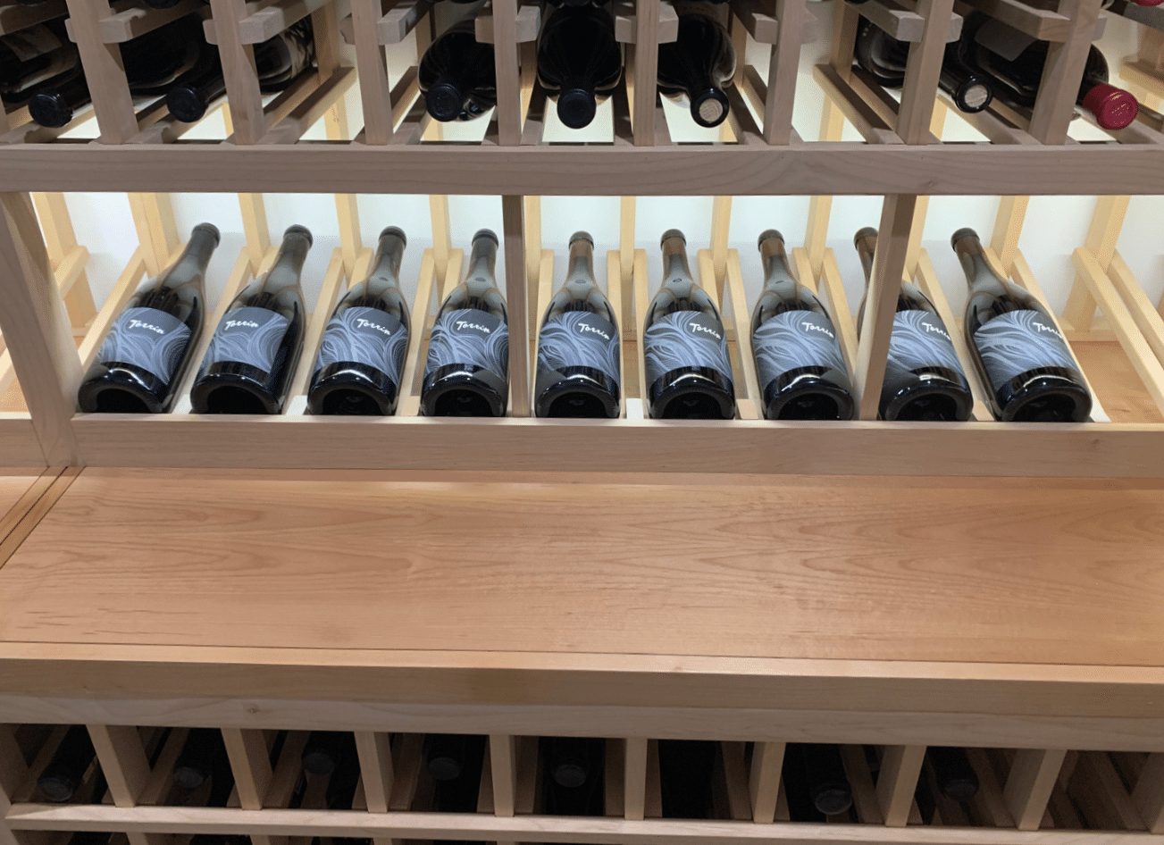 Custom Wine Racks Made of Alderwood