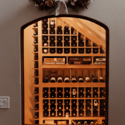 Lovely Custom Home Wine Cellar Under the Stairs