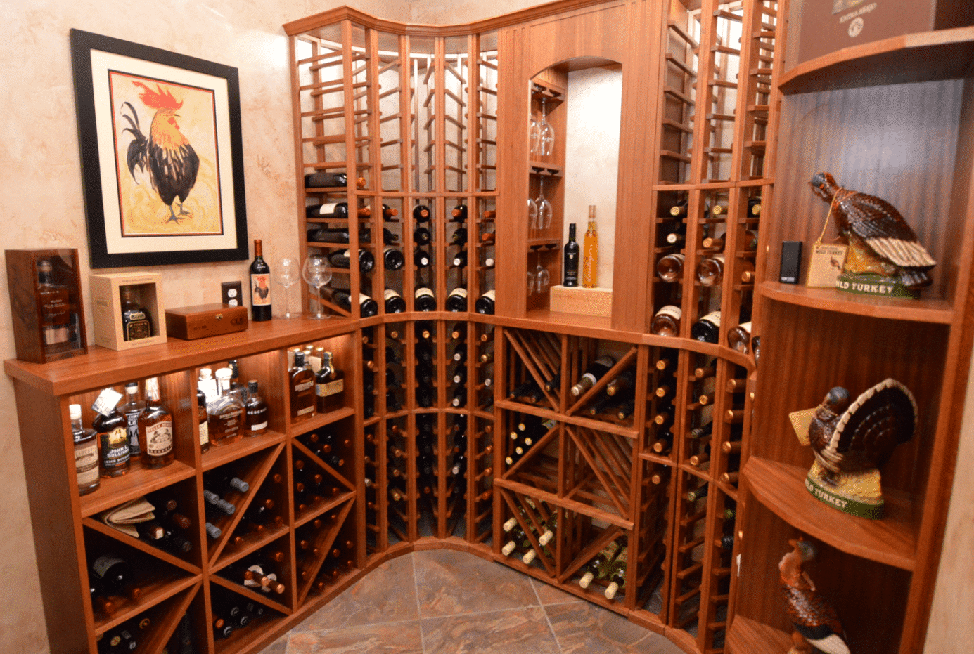 Traditional Home Wine Cellar by Custom Wine Cellars San Diego
