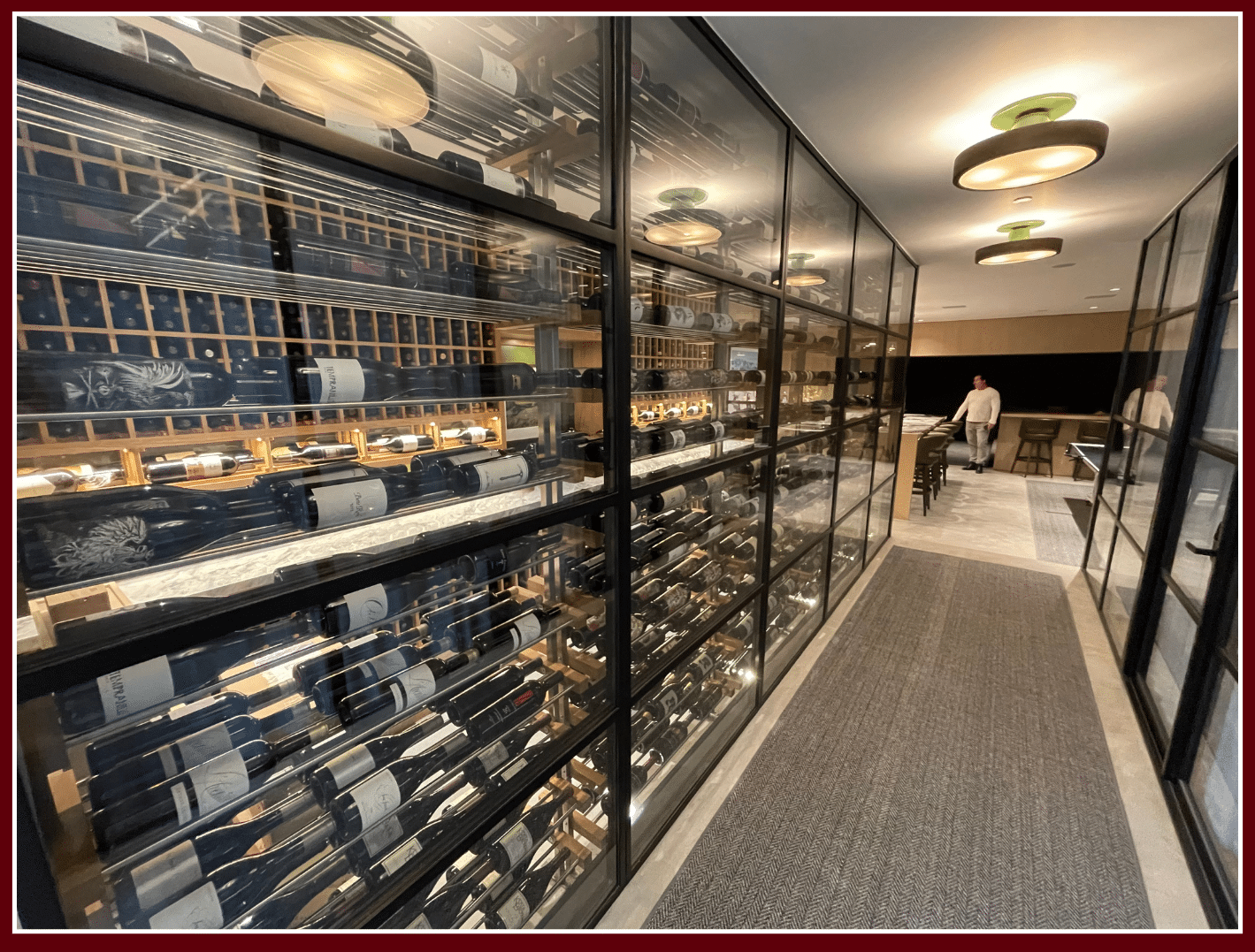 Take a look at these stunning contemporary wine cellars! contemporary wine cellar designs