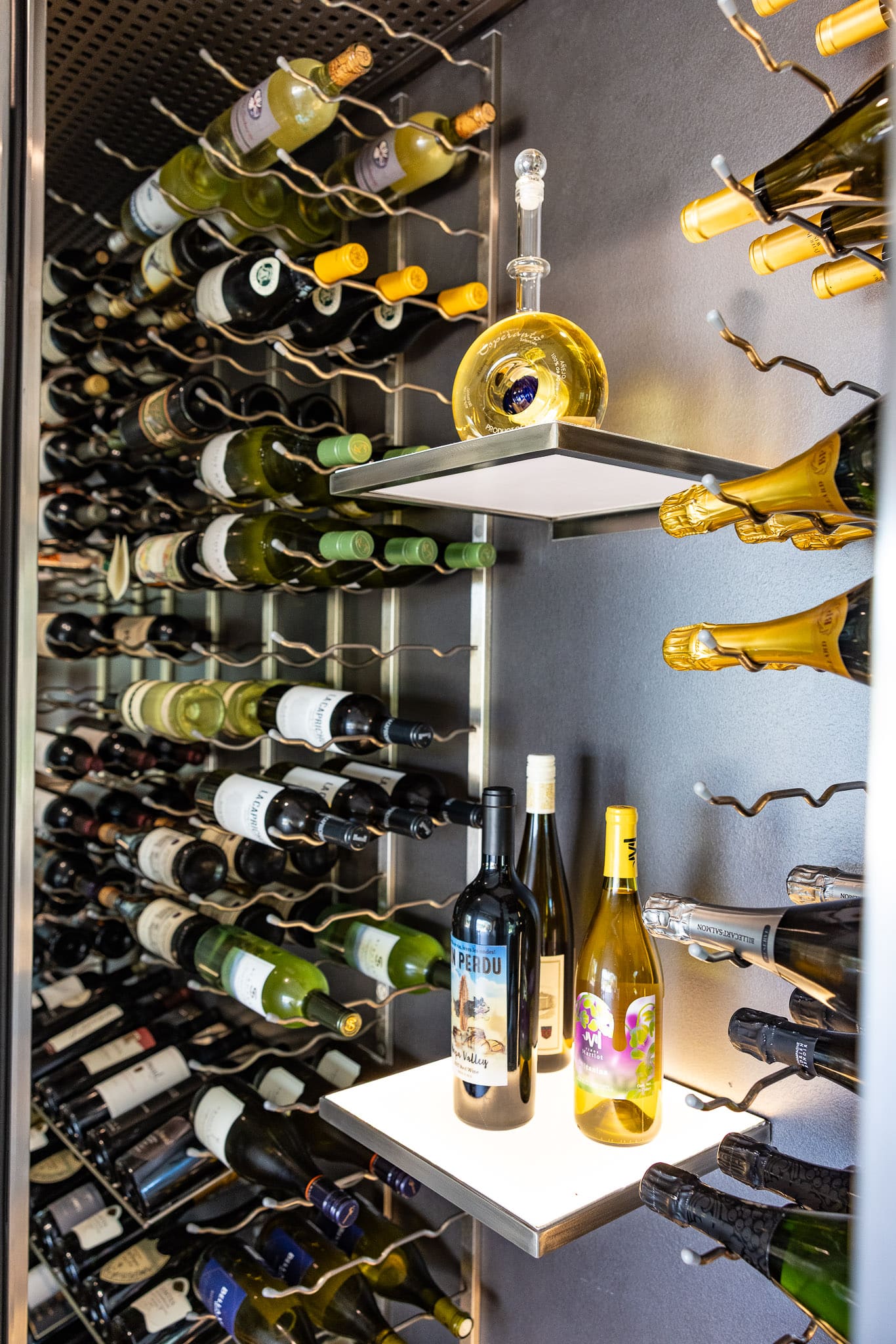 Contact our experts to start your wine cellar journey! modern wine cellar in San Diego