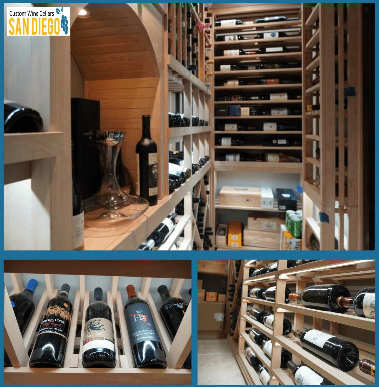 Check out these wooden wine racks in Orange County!