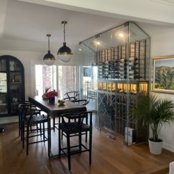 41 - Glass Wine Wall Built in Yorba Linda San Diego Glass Wine Wall Built in a Yorba Linda San Diego