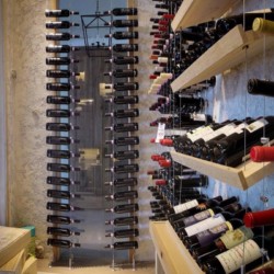38 - Modern Wine Racks in a Home Wine Cellar in Torrey Pines, San Diego Modern Wine Racks in a Home Wine Cellar in Torrey Pines, San Diego