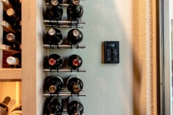 11 - The wine room cooling system is easily controlled by this wall-mounted digital panel. The wine room cooling system is easily controlled by this wall-mounted digital panel.