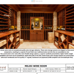 8 - Elegant Custom Wooden Wine Racks in a Basement in San Diego Elegant Custom Wooden Wine Racks in a Basement in San Diego