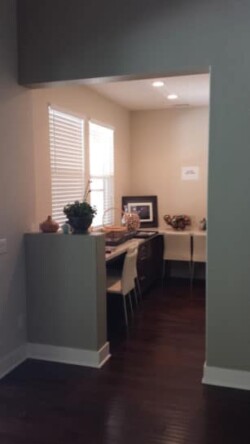 10 - The office entrance before converting it into a wine cellar. Office Space was Transformed into a Transitional Home Wine Cellar by San Diego Experts