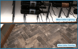 7 - Wine Cellar Flooring and Wine Cellar Lighting Wine Cellar Flooring and Wine Cellar Lighting