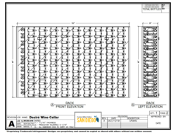 1 - 3D Design Front Elevation of the Glass Wine Cellars 3D Design Front Elevation of the Glass Wine Cellars