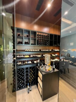 6 - Transitional Home Wine Cellar in San Diego Transitional Home Wine Cellar in San Diego