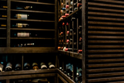 7 - Horizontal Wine Display for Vintage Wine Cellars Alder Wood Horizontal Wine Display for Vintage Wine Cellars Alder Wood