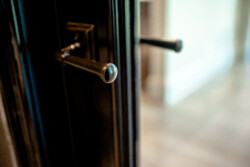 12 - Metal Handle for a Custom Wine Cellar Door in San Diego Metal Handle for a Custom Wine Cellar Door in San Diego