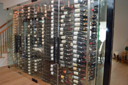 Modern Wine Racks in a Horizontal Display