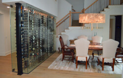 7 - Sophisticated Modern Glass Wine Cellar Built in a San Diego Home Sophisticated Modern Glass Wine Cellar Built in a San Diego Home