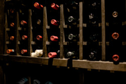 8 - Traditional Black Wooden Wine Rack Made of Alder Wood Traditional Black Wooden Wine Rack Made of Alder Wood