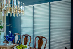 17 - Wide Window with Black Out Blinds in a San Diego Dining Room Wide Window with Black Out Blinds in a San Diego Dining Room