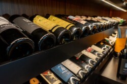 13 - Wine Bottle Display Row Transitional Wine Cellar Wine Bottle Display Row Transitional Wine Cellar