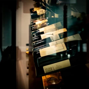 5 - Modern Glass Wine Cellar Displayed for a San Diego Home