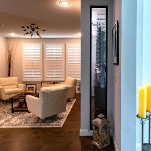 6 - Side View of Modern Wine Displays in San Diego, CA