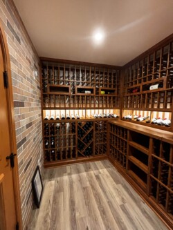 3 - Wooden Wine Racking Traditional San Diego Home Wine Cellars